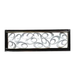 Metal Abstract Scallop Ribbon Wall Decor With Black Frame Gold - Olivia & May -Home Decoration Series GUEST 6bf6ad57 f60c 4e42 93b7 9c2e6b3c284d