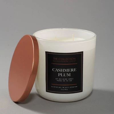 12oz Jar Candle Cashmere Plum - The Collection By Chesapeake Bay Candle 4 12oz Jar Candle Cashmere Plum - The Collection By Chesapeake Bay Candle - Image 2