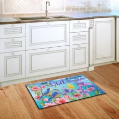 With God Religious Doormat Inspirational Indoor Outdoor 30" X 18" Briarwood Lane -Home Decoration Series GUEST 6d4f5547 ed42 4963 9316 9b637eb23082