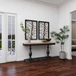 Wood Tree Branch Wall Decor With Black Frame Brown - Olivia & May -Home Decoration Series GUEST 6d5c9ce9 4089 4da5 bcb5 4806d3ebe2a5