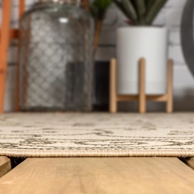 Charleston Vintage Filigree Textured Weave Indoor/Outdoor Area Rug - JONATHAN Y 7 Charleston Vintage Filigree Textured Weave Indoor/Outdoor Area Rug - JONATHAN Y - Image 5