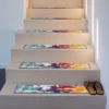 World Rug Gallery Modern Abstract Non-Slip Stair Treads