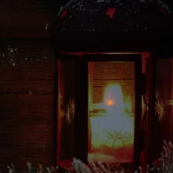 Northlight LED Lighted Candle Lantern In The Wintry Outdoors Christmas Canvas Wall Art 12" X 15.75" -Home Decoration Series GUEST 6ed4d8e0 352f 42b0 82ab de716d8997b1