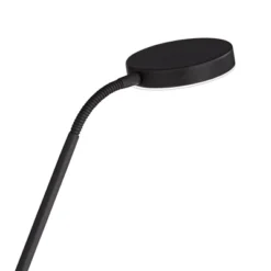 360 Lighting Taylor Modern Torchiere Floor Lamp With Side Light 72" Tall Satin Black LED Adjustable For Living Room Reading Bedroom Office House Home -Home Decoration Series GUEST 6f21373a d8c6 487e 9899 51cfaeadedc3