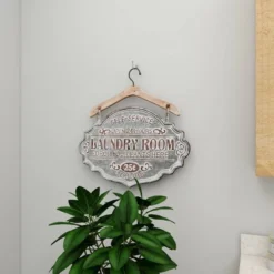 Metal Sign Laundry Room Wall Decor Gray - Olivia & May -Home Decoration Series GUEST 742da31f 9274 4923 b5c2 565f43d164f1