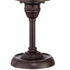 Franklin Iron Works Modern Industrial Desk Table Lamp 17 1/4" High Bronze Wire Cage Edison Bulb For Bedroom Bedside Office -Home Decoration Series GUEST 745acf0b 4858 4b7c a9db dfbe304bd639