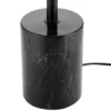 63" 3-Light Pratt Floor Lamp With Large Faux Marble Weighted Base Matte Black - Globe Electric