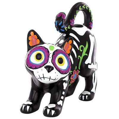 Design Toscano Dia De Los Muertos El Gatto Sugar Skull Cat Statue 3 Design Toscano Dia De Los Muertos El Gatto Sugar Skull Cat Statue