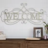 Metal Cutout- Welcome Decorative Wall Sign-3D Word Art Home Accent Decor-Perfect For Modern Rustic Or Vintage Farmhouse Style By Hastings Home