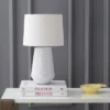 18" Stark Table Lamp White (Includes LED Light Bulb) - Safavieh