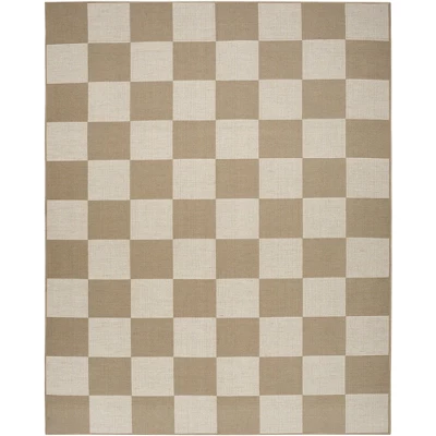 Nourison Washable Modern Jute Checkered Geometric Non-Skid Indoor Area Rug 11 Nourison Washable Modern Jute Checkered Geometric Non-Skid Indoor Area Rug - Image 9