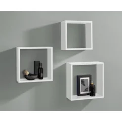 Dolle Floating Shelf Set Of Box Frames - White