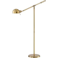 360 Lighting Traditional Pharmacy Floor Lamp With USB Charging Port 55" Tall Brass Dome Shade Adjustable Arm For Living Room Reading -Home Decoration Series GUEST 7cc2ba09 29e0 4ef8 ac72 19d305e4da27
