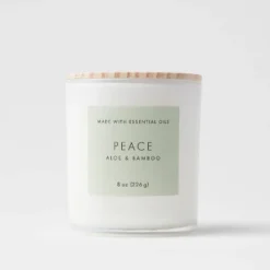 Wood Lidded Glass Wellness Peace Candle - Threshold™ -Home Decoration Series GUEST 7dafd42c 8838 4237 adb0 5f8c4050c49a