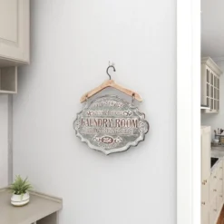 Metal Sign Laundry Room Wall Decor Gray - Olivia & May -Home Decoration Series GUEST 7df0f612 0c03 4156 8bfc 3cb3b0c96121