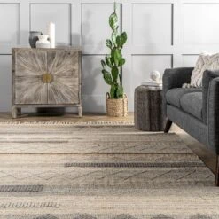 NuLOOM Geometric Stripes Wool Tassel Area Rug 23 NuLOOM Geometric Stripes Wool Tassel Area Rug -Home Decoration Series GUEST 7e612488 9ca6 47f9 ab8a 9427decb842f
