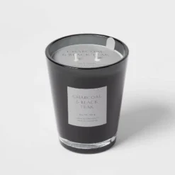 Colored Vase Glass With Dustcover & Black Teak Candle Black - Threshold™ 15 Colored Vase Glass With Dustcover & Black Teak Candle Black - Threshold™ -Home Decoration Series GUEST 7eb20721 3aad 4b54 8e74 2e0b39a53599