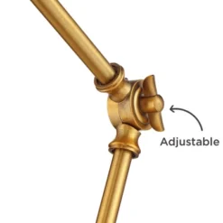 360 Lighting Wray Modern Desk Lamp 26 3/4" High Warm Brass Metal With USB Charging Port Adjustable Arm Head For Bedroom Living Room Bedside House Home 12 360 Lighting Wray Modern Desk Lamp 26 3/4" High Warm Brass Metal With USB Charging Port Adjustable Arm Head For Bedroom Living Room Bedside House Home -Home Decoration Series GUEST 7f9cec46 f2a9 4986 9261 b8226806969e