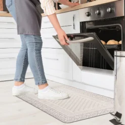 World Rug Gallery Bordered Bohemian Anti-Fatigue Standing Mat -Home Decoration Series GUEST 800b58ff 1177 4fe2 a111 b125e5842056