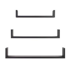 3pc Aalto U-Shaped Floating Wall Shelf Set - Danya B. -Home Decoration Series GUEST 803bccf0 889e 4213 b16b 4dc293fa7b72