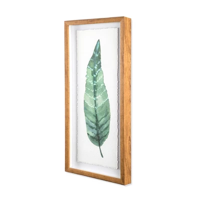(Set Of 3) 28"x12" Framed Leaves Decorative Wall Art White - Threshold™ 8 (Set Of 3) 28"x12" Framed Leaves Decorative Wall Art White - Threshold™ - Image 6