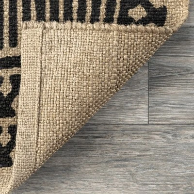 NuLOOM Noel Bohemian Striped Hand Woven Jute Area Rug 8 NuLOOM Noel Bohemian Striped Hand Woven Jute Area Rug - Image 6