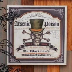 Gallerie II Dr. Wartman'S 3D Poison Skeleton Halloween Wall Art Decor Decoration 15.75 X 0.98 X 15.75 Inches. -Home Decoration Series GUEST 8329be03 52f0 4f44 9931 9fd139b4068c