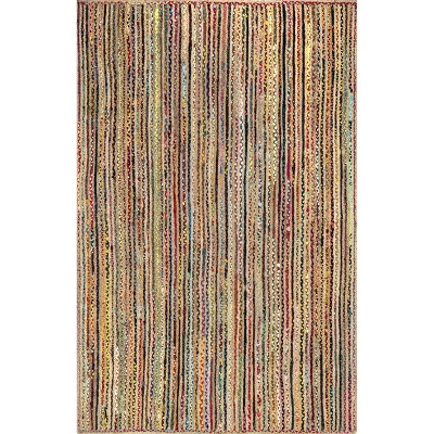 NuLOOM Aleen Bohemian Cotton/Jute Area Rug 14 NuLOOM Aleen Bohemian Cotton/Jute Area Rug - Image 12