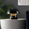 7" Porcini Contemporary Bohemian Rechargeable/Cordless Iron Integrated LED Mushroom Table Lamp - JONATHAN YFeb -Home Decoration Series GUEST 8654d5dd 921b 4a33 bb2a 5a2b07c2d4f3