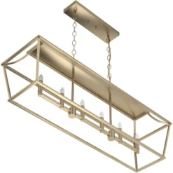 6-Light Laurel Ridge Linear Chandelier Alturas Gold - Hunter Fan -Home Decoration Series GUEST 869b3c05 9051 4c97 93e3 082bea5dab86