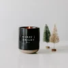 Sweet Water Decor Merry And Bright 12oz Black Stoneware Candle -Home Decoration Series GUEST 870e8950 ebe9 4abe b75b 1cf1c00bd8e6