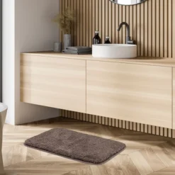 PiccoCasa Plush Shaggy Non-Slip Bath Mat Thick Bathroom Rug Show Door Mat Carpet -Home Decoration Series GUEST 892560a5 c38a 4ea3 af7b 4d4c1a4e3a1a