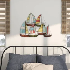 Coastal Metal Transportation Wall Decor Multi Colored - Olivia & May 26 Coastal Metal Transportation Wall Decor Multi Colored - Olivia & May -Home Decoration Series GUEST 89747fe9 4ccd 470c a2df 7588d80b017f