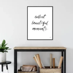 22" X 30" Collect Beautiful Moments By Karyn Panganiban Framed Canvas Wall Art Black - Amanti Art -Home Decoration Series GUEST 89e9def7 6c04 4a17 abe7 b4a55c1c8af4