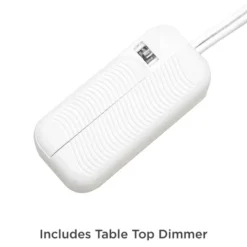 Regency Hill Luca Modern Table Lamps 25 1/2" High Set Of 2 Clear Glass With USB Charging Ports Dimmers White Fabric Drum Shade For Bedroom House Desk -Home Decoration Series GUEST 8b0468f4 1ce9 4e33 b8bb 2d72cd996834