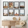 Neutral Southwest Photography By Tanya Shumkina - Neutral 8 Piece Black Framed Art Set - Americanflat