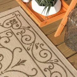 Charleston Vintage Filigree Textured Weave Indoor/Outdoor Area Rug - JONATHAN Y 10 Charleston Vintage Filigree Textured Weave Indoor/Outdoor Area Rug - JONATHAN Y -Home Decoration Series GUEST 8c036560 4d78 46f5 ba7e c57b2c2dd6f5