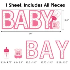 Big Dot Of Happiness It's A Girl - Peel And Stick Pink Baby Shower Standard Banner Wall Decals - Baby 12 Big Dot Of Happiness It's A Girl - Peel And Stick Pink Baby Shower Standard Banner Wall Decals - Baby -Home Decoration Series GUEST 8ca19490 d889 4823 baa1 6a5fb2d70429