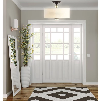 15" Metal/Crystal Marc Semi Flush Mount (Includes Energy Efficient Light Bulb) - JONATHAN Y 6 15" Metal/Crystal Marc Semi Flush Mount (Includes Energy Efficient Light Bulb) - JONATHAN Y - Image 4