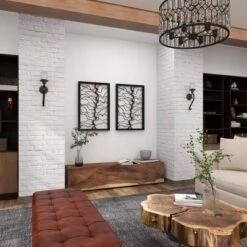 Wood Tree Branch Wall Decor With Black Frame Brown - Olivia & May -Home Decoration Series GUEST 8d3ba5d3 65c9 48ca 8068 6344bb9abbe7