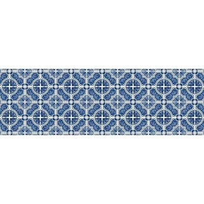 FlorArt French Quarter Low Profile Easy Clean Kitchen Mat Blue/White - Bungalow Flooring 10 FlorArt French Quarter Low Profile Easy Clean Kitchen Mat Blue/White - Bungalow Flooring - Image 8