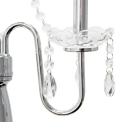 Trendy Romantic Sheer Shade Floor Lamp With Hanging Crystals White - Elegant Designs -Home Decoration Series GUEST 8ed02d93 5de4 4e04 8372 977f4b3d2706