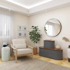 Set Of 4 Metal Sea Horse Speckled Wall Decors With Starfish Shell And Coral Designs Cream - Olivia & May -Home Decoration Series GUEST 8f8b751a a589 4289 8bb3 8280a66a734a