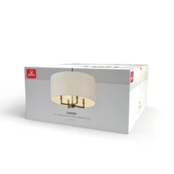 4-Light Matte Black Chandelier With Beige Fabric Shade - Globe Electric -Home Decoration Series GUEST 91612bb5 5858 4673 ba1c b2fd28e74a77