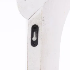 LuxenHome Distressed White Wood Vintage Arched Window Wall Home Decor -Home Decoration Series GUEST 933a6561 ce15 429b a058 d3eab0901841