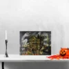Northlight LED Lighted Creepy Haunted House Halloween Canvas Wall Art 12" X 15.75" -Home Decoration Series GUEST 946d2f5d 19b1 42ea 863a 68de210cf562