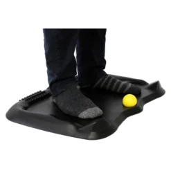 Topographical Energizing Floor Mat Black - Rocelco