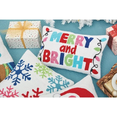 C&F Home Merry And Bright Hooked Christmas Throw Pillow 5 C&F Home Merry And Bright Hooked Christmas Throw Pillow - Image 3