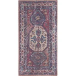 Nicole Curtis Machine Washable Bordered Southwestern Indoor Rug -Home Decoration Series GUEST 96756f36 d2b9 40c7 8406 09c1e56e2e50