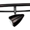 Pro Track Salazar S-Wave 6-Head LED Ceiling Track Light Fixture Kit Spot Light GU10 Adjustable Black Metal Modern Kitchen Bathroom Dining 54" Wide -Home Decoration Series GUEST 9aee99e9 d6d5 44ea 8873 1bdcdab72d8d
